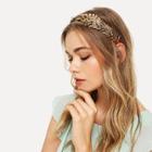 Shein Metal Leaf Headband