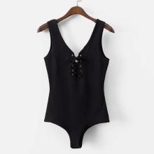 Shein Lace Up Tank Bodysuit