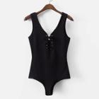 Shein Lace Up Tank Bodysuit