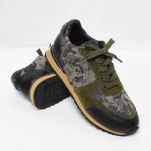 Shein Camouflage Pattern Lace Up Sneakers