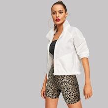 Shein Raglan Sleeve Zip Up Jacket