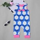 Shein Toddler Girls Overall Floral Print Jumpsuit