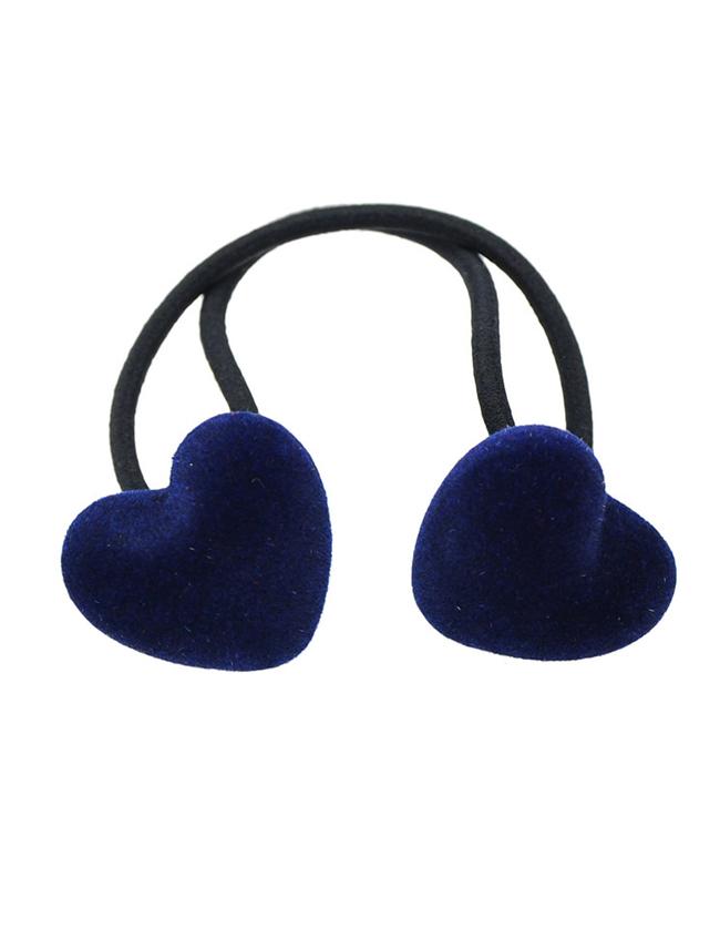 Shein Blue Elastic Rope Heart Hair Band