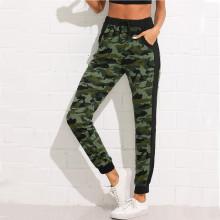 Shein Contrast Panel Camo Sweatpants