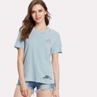 Shein Peace Symbol Ripped Tee