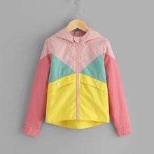 Shein Girls Cut Ans Sew Hoodie Jacket