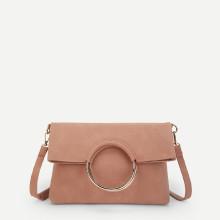 Shein Ring Handle Bag With Clutch