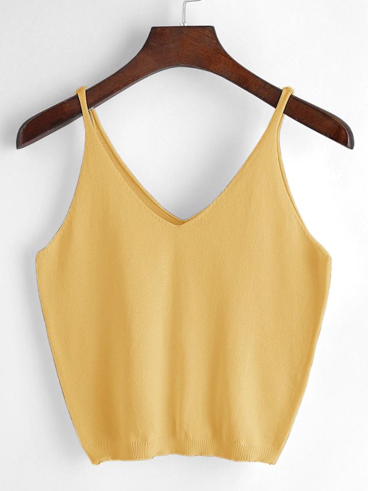 Shein V Neckline Knit Cami Top