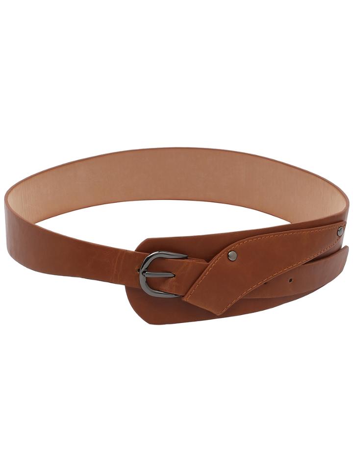 Shein Buckled Brown Wrap Belt