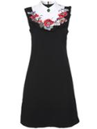Shein Color Block Flowers Embroidered Dress
