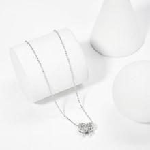 Shein Rhinestone Bow Pendant Necklace