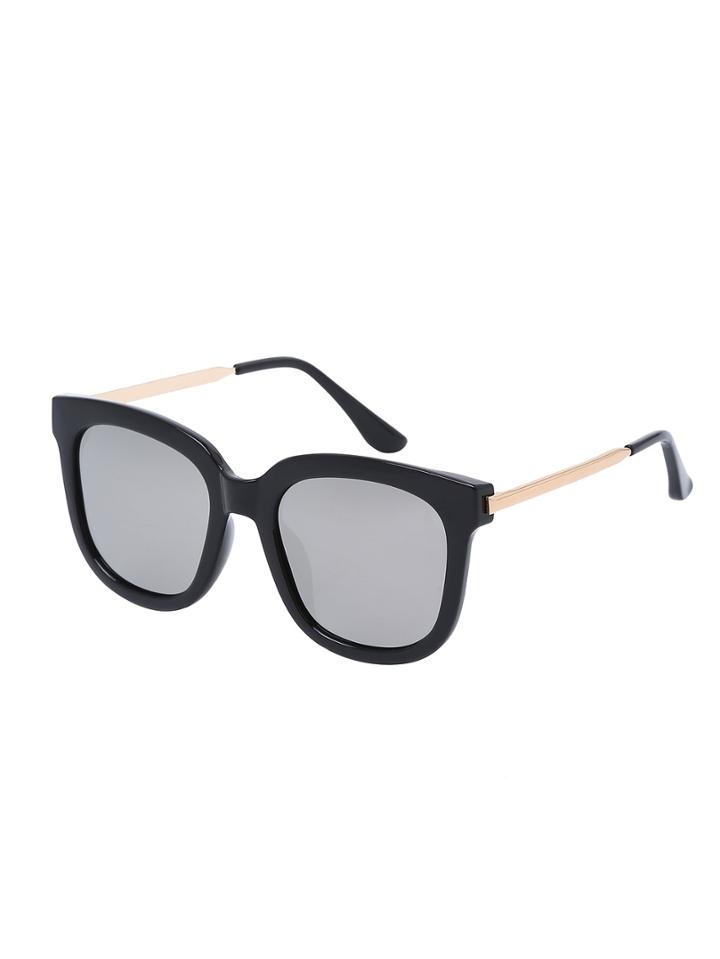Shein Retro Silver Lenses Oversized Square Sunglasses