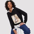 Shein Letter And Figure Print Hoodie
