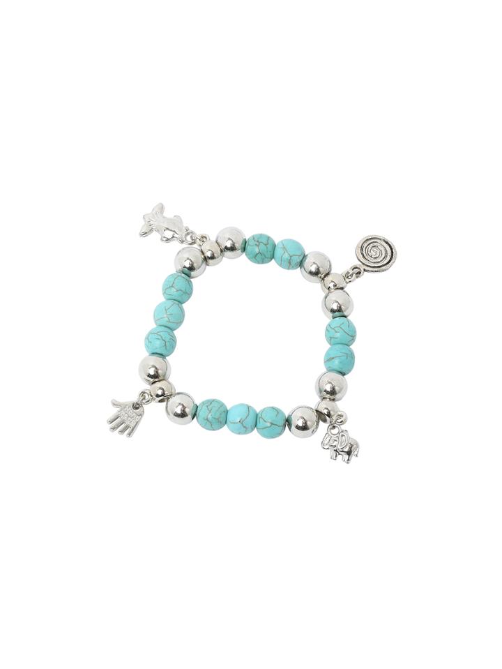 Shein Turquoise Beads Plated Droped Animals Bracelet