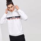 Shein Men Letter Print Drawstring Hoodie Sweatshirt