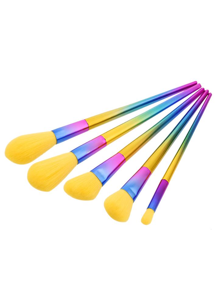 Shein Color Block Makeup Brush 5pcs