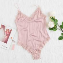 Shein Flower Lace Applique Cami Teddy