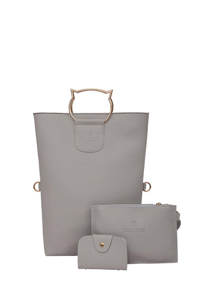 Shein Cat Shaped Handle Combination Bag 3pcs