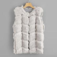 Shein Textured Faux Fur Vest