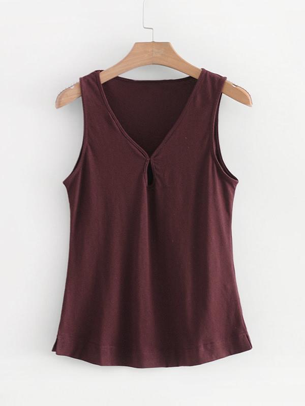 Shein Keyhole Front Tank Top