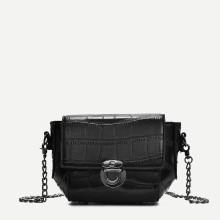 Shein Croc Embossed Chain Bag