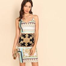 Shein Chain Print Cami Dress