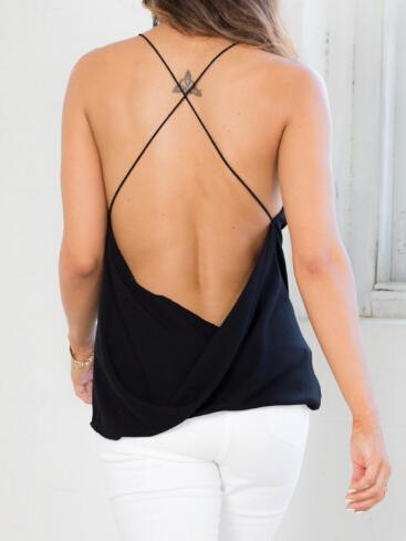 Shein V Neck Crisscross Back Cami