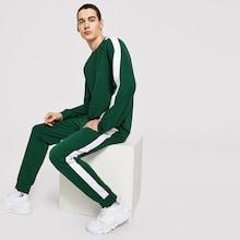 Shein Men Tape Pullover & Drawstring Waist Pants Set