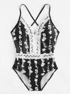 Shein Backless Criss Cross Swimsuit