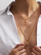 Shein Double Layered Necklace With Charm