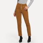 Shein Button Front Corduroy Pants