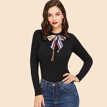 Shein Knot Detail Sweater