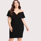 Shein Plus Sweetheart Neck Pencil Dress
