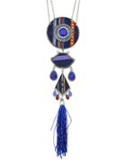Shein Blue Long Pendant Necklace