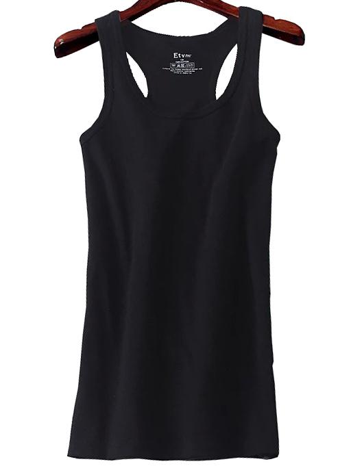 Shein Y-back Black Tank Top