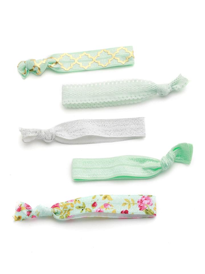 Shein Calico Print Hair Tie Set
