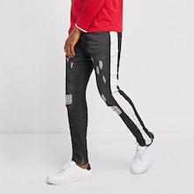 Shein Men Ripped & Zipper Detail Jeans