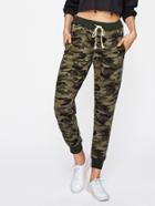 Shein Drawstring Waist Camouflage Sweatpants