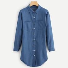 Shein Pocket Decoration Dress