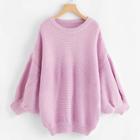 Shein Drop Shoulder Lantern Sleeve Batwing Jumper