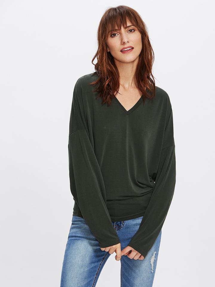 Shein Drop Shoulder Dolman Sleeve T-shirt