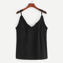 Shein Frill Detail Solid Cami Top