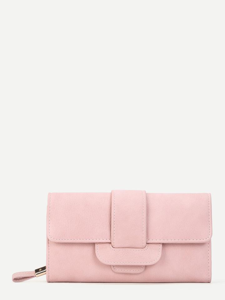 Shein Buckle Front Pu Purse
