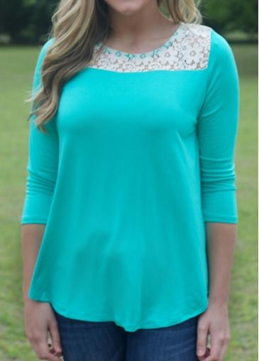 Rosewe Round Neck Long Sleeve Cowl Back Blouse