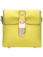 Shein Yellow Buddha Hand Embellished Cross Body Bag