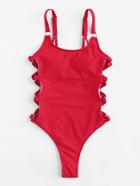 Shein Ring Linked Side Swimsuit
