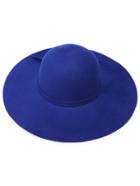 Shein Blue Large Brimmed Matching Tie Floppy Hat