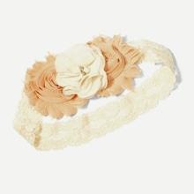 Shein Toddler Girls Flower Decorated Lace Headband
