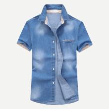 Shein Men Wash Denim Blouse