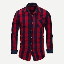Shein Men Gingham Collar Shirt